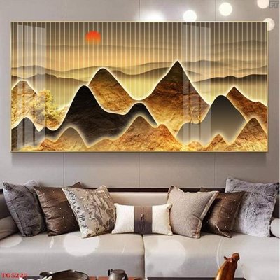 File ảnh File tranh bộ tráng gương hiện đại TG5225 (gốc) in decal dán tường