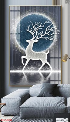 File tranh File tranh bộ tráng gương hiện đại TG5308 (bản gốc) in lụa 3D