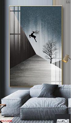 File in ấn chuyên nghiệp File tranh bộ tráng gương hiện đại TG5309 (file gốc)