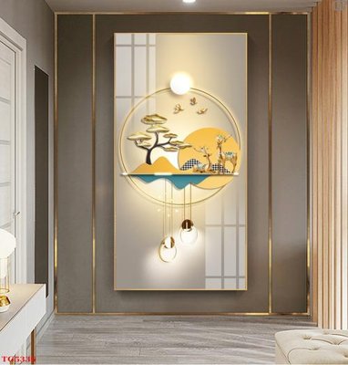 File in trần File tranh bộ tráng gương hiện đại TG5336 (bản gốc) bầu trời