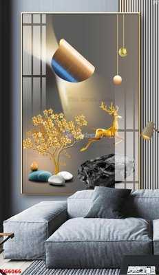 File in ấn File bộ tranh treo tráng gương TG6066 (bản gốc) từ file gốc