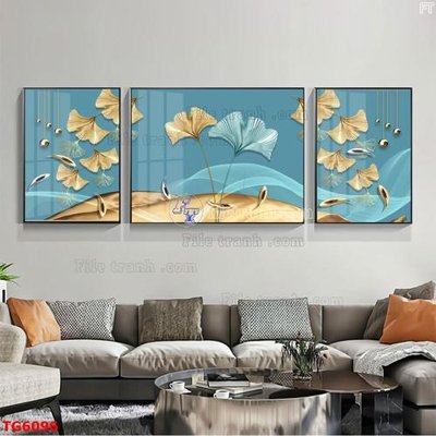 File in mica File bộ tranh treo tráng gương TG6096 (bản gốc) siêu trong