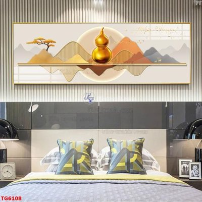 File gốc File bộ tranh treo tráng gương TG6108 (in lụa) cao cấp