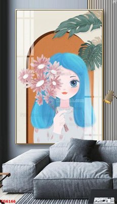 File gốc File bộ tranh treo tráng gương TG6166 (in mica) trang trí