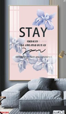 File in mica File bộ tranh treo tráng gương TG6284 (bản gốc) làm vách ngăn