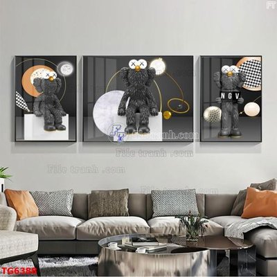 File PSD File bộ tranh treo tráng gương TG6388 (gốc) nhiều lớp (multi-layer)