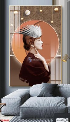 File tranh PSD File bộ tranh treo tráng gương TG6401 chất lượng cao