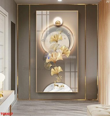 File tranh PSD File bộ tranh treo tráng gương TG6417 chất lượng cao