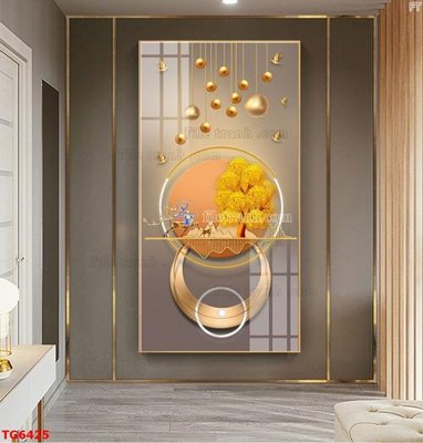 File PSD in ấn File bộ tranh treo tráng gương TG6425 (chất lượng cao)