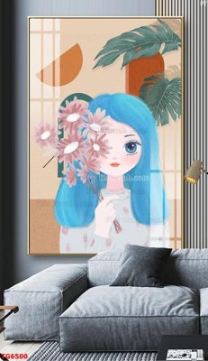 File gốc File bộ tranh treo tráng gương TG6500 (in tráng gương) ốp tường