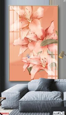 File tranh File bộ tranh treo tráng gương TG6553 (file gốc) chủ đề phong thủy