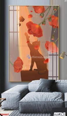 File tranh File bộ tranh treo tráng gương TG6607 (ảnh gốc) cho in ấn kỹ thuật số