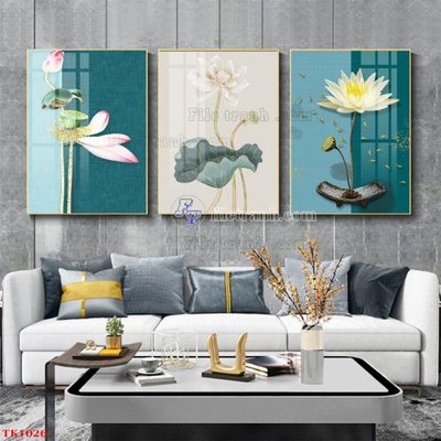 File gốc File tranh bộ in tráng gương hiện đại TK1026 (in lụa) trang trí tường