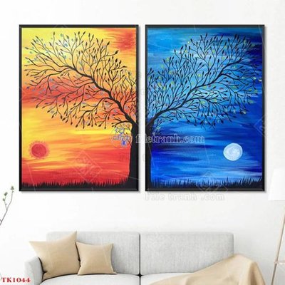 File gốc File tranh bộ in tráng gương hiện đại TK1044 (in 3D) cho trang trí