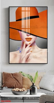 File gốc File tranh bộ in tráng gương hiện đại TK1066 (in tráng gương) ốp tường