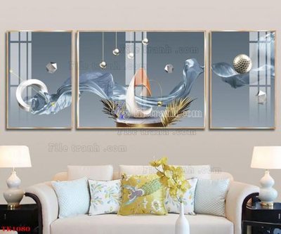 File PSD File tranh bộ in tráng gương hiện đại TK1080 (gốc) cho designer