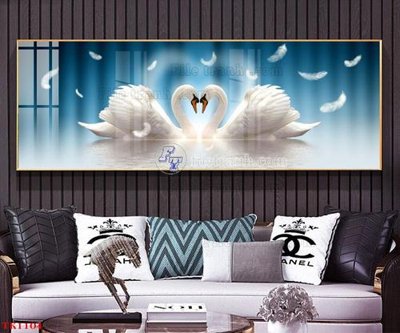 Download file gốc File tranh bộ in tráng gương hiện đại TK1104 (in lụa) cao cấp