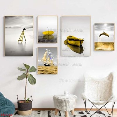 Tải file gốc File tranh bộ in tráng gương hiện đại TK1122 (bản PSD) còn layer