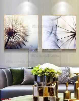 File ảnh File tranh bộ in tráng gương hiện đại TK1144 (gốc) in decal dán tường