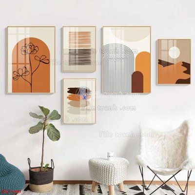 Download file ảnh gốc File tranh bộ in tráng gương hiện đại TK1190 để in ấn