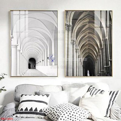 File in ấn File tranh bộ in tráng gương hiện đại TK1205 (bản gốc) sắc nét