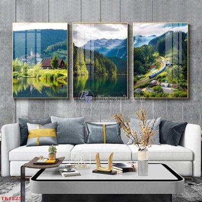 Download file gốc File tranh bộ in tráng gương hiện đại TK1225 (in mica) trang trí