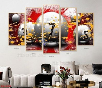 Mua file tranh gốc File tranh bộ in tráng gương hiện đại TK1250 tại Filetranh.com