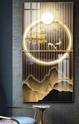 Tải file PSD File tranh bộ in tráng gương hiện đại TK1258 (nguyên layer) để in