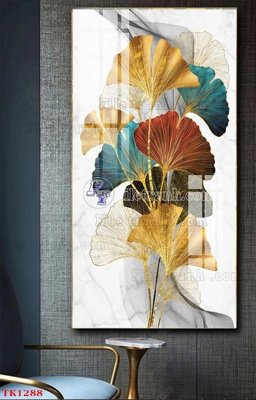 File in trần File tranh bộ in tráng gương hiện đại TK1288 (file gốc) hoa văn 3D