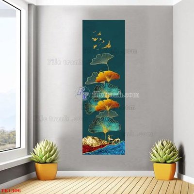 Tải file File tranh bộ in tráng gương hiện đại TK1306 (gốc) làm file in ấn