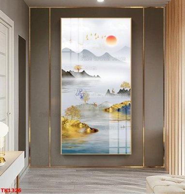 File gốc File bộ tranh treo tráng gương TK1326 (in ấn) màu sắc trung thực