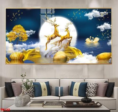 File tranh File tranh hiện đại pha lê gương hot TK133 (gốc) in backlit film