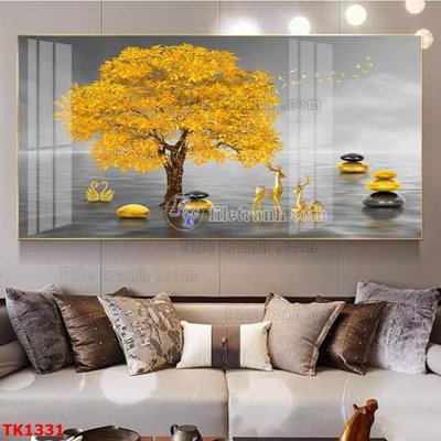 File gốc File bộ tranh treo tráng gương TK1331 (in ấn) không giới hạn