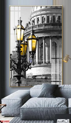 File in trần File bộ tranh treo tráng gương TK1403 (bản gốc) hoa văn