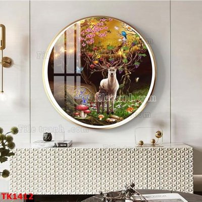 File gốc File bộ tranh treo tráng gương TK1412 (dành cho trang trí nội thất)