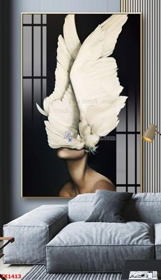 File tranh in trần File bộ tranh treo tráng gương TK1413 (ảnh gốc siêu nét)