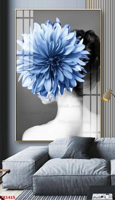 File gốc File bộ tranh treo tráng gương TK1415 (in lụa) cao cấp