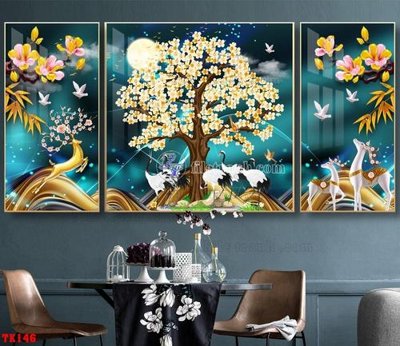 Ảnh mô tả file gốc in mica File tranh hiện đại pha lê gương hot TK146