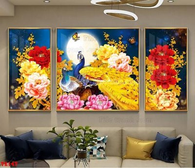 Ảnh gốc File tranh hiện đại pha lê gương hot TK147 (độ nét cao) in tráng gương