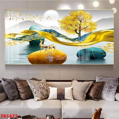 Tải file File bộ tranh treo tráng gương TK1473 (PSD) cho in tranh kính