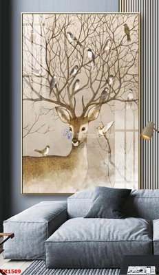 Hình ảnh file gốc File bộ tranh treo tráng gương TK1509 cho in UV