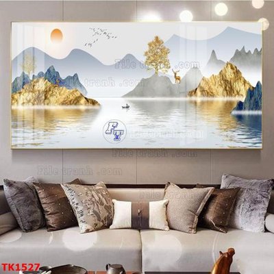 Ảnh gốc File bộ tranh treo tráng gương TK1527 (độ nét cao) in mica