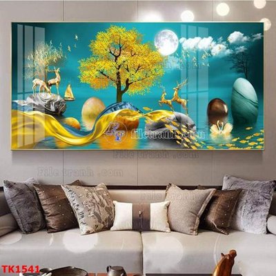 File gốc File bộ tranh treo tráng gương TK1541 (in 3D) cho trang trí