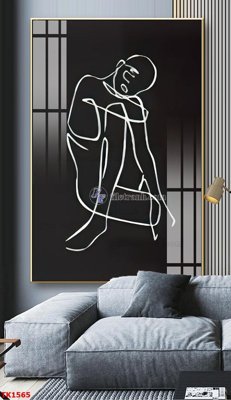 File in lụa File bộ tranh treo tráng gương TK1565 (chất lượng cao) File bộ tranh treo tráng gương TK1565