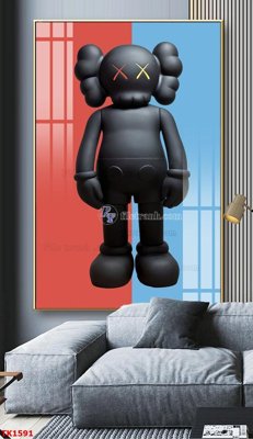 Download file File bộ tranh treo tráng gương TK1591 (gốc) in mica đèn LED