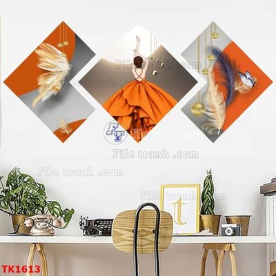 File gốc File bộ tranh treo tráng gương TK1613 (thiết kế) cho in ấn