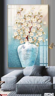 Ảnh gốc File bộ tranh treo tráng gương TK1625 (nét căng) in mica