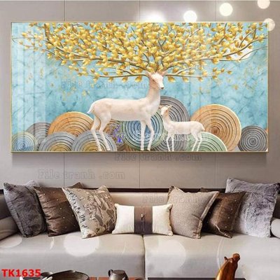 File tranh trang trí File bộ tranh treo tráng gương TK1635 (file gốc)