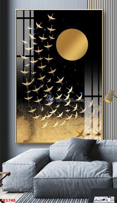 Tải file gốc in lụa File bộ tranh treo tráng gương TK1740 siêu nét