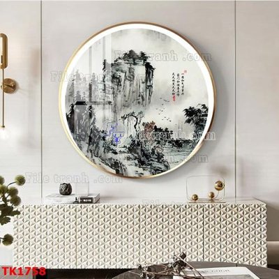 File in ấn File bộ tranh treo tráng gương TK1758 (bản gốc) từ file gốc